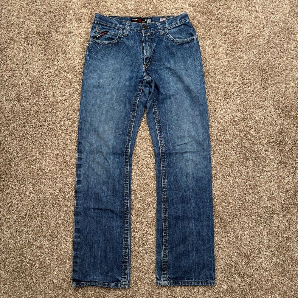 ARIAT M4 FR - Men's Relaxed Bootcut Flame Resistant Denim Jeans - Size 32x36